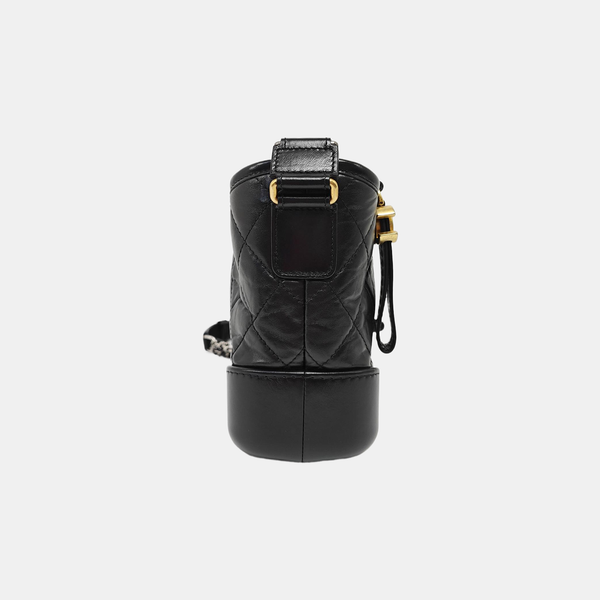 GABRIELLE Small Quilted Calfskin Black