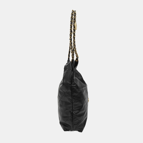 CHANEL 22 Small Quilted Calfskin Black