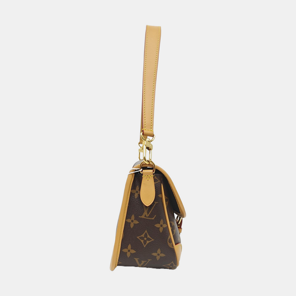 DIANE Monogram Coated Canvas Brown