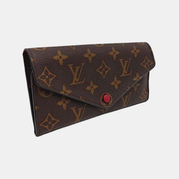 JOSÉPHINE Monogram Coated Canvas Brown Wallet