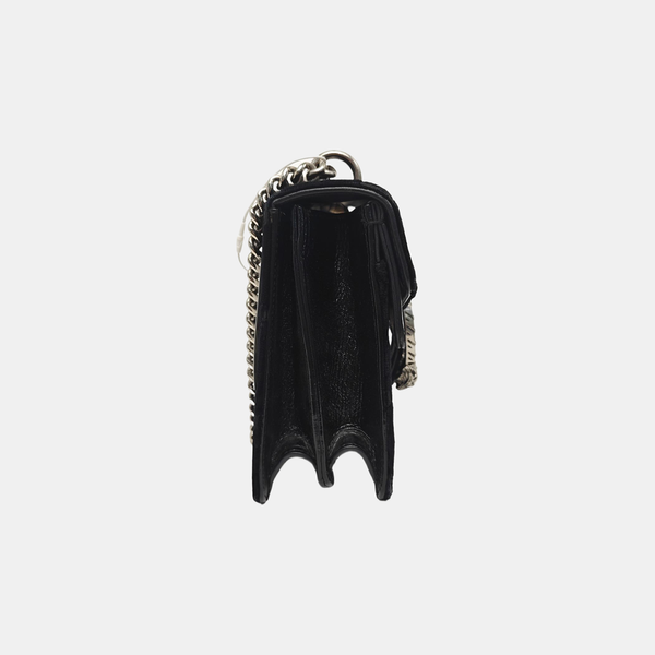 Dionysus Small Monogram Velvet Black