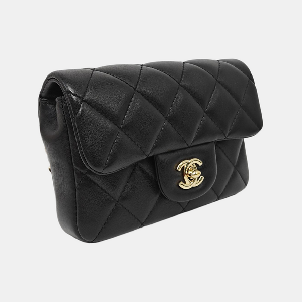 CLASSIC FLAP Mini Quilted Lambskin Black