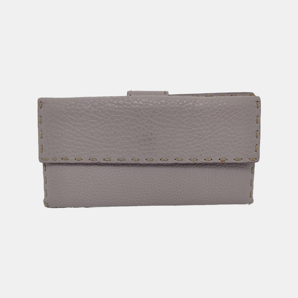 Calfskin Wallet Purple