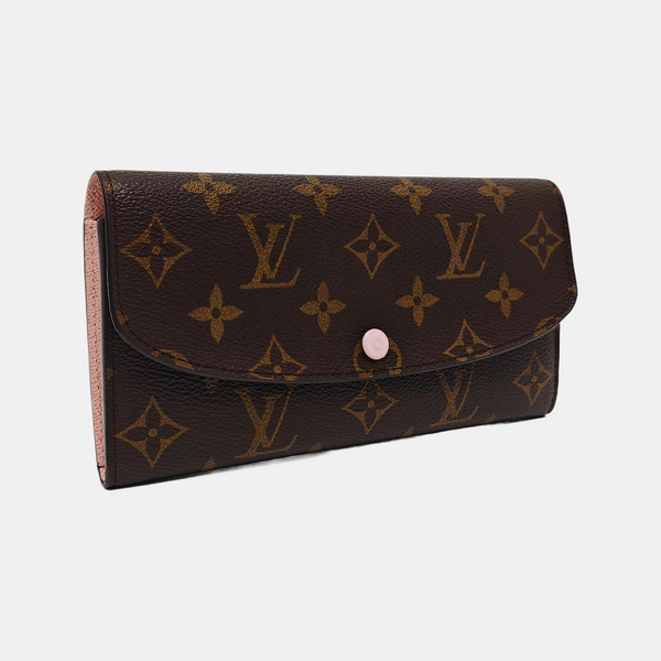 EMILIE Monogram Coated Canvas Brown Wallet