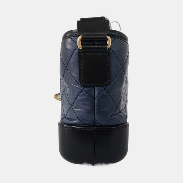 Authenticated pre-owned GABRIELLE Small Quilted Calfskin Blue - Shoulder Bag at Looply