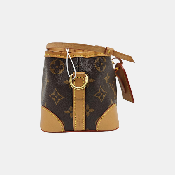 NOÉ Mini Monogram Coated Canvas Brown