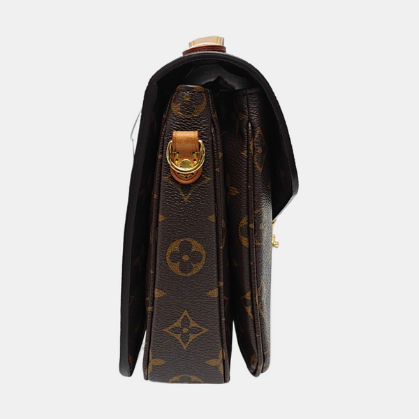 MÉTIS MM Monogram Coated Canvas Brown