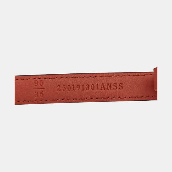 Leather Belt Red
