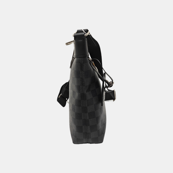 MICK Damier Graphite Coated Canvas Gray