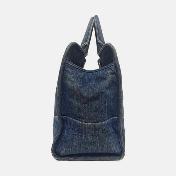 Denim Tote Bag Blue