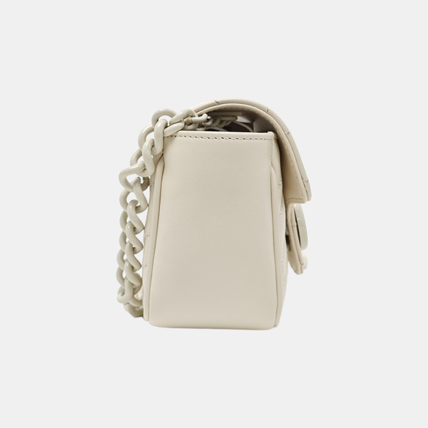 GG Marmont Mini Quilted Calfskin White