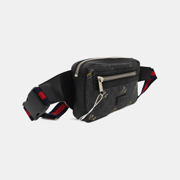 GG Supreme Monogram Coated Canvas Black
