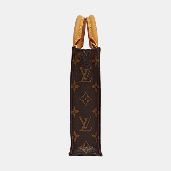 Authenticated pre-owned SAC PLAT Mini Monogram Coated Canvas Brown - Tote Bag at Looply