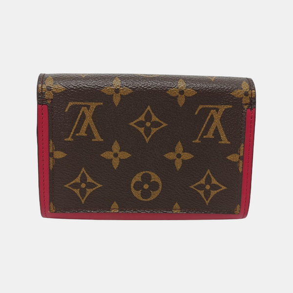 FLORE Monogram Coated Canvas Brown Wallet