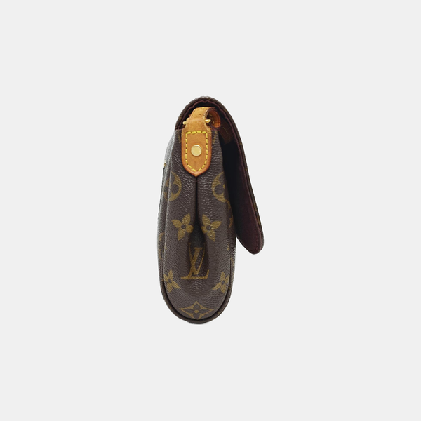 FAVORITE PM Coated Canvas Brown