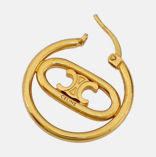 Metal Gold Stud Earrings