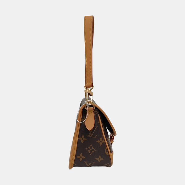 DIANE Monogram Coated Canvas Brown