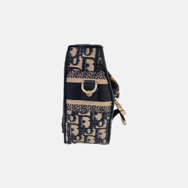Diorcamp Small Oblique Canvas Blue