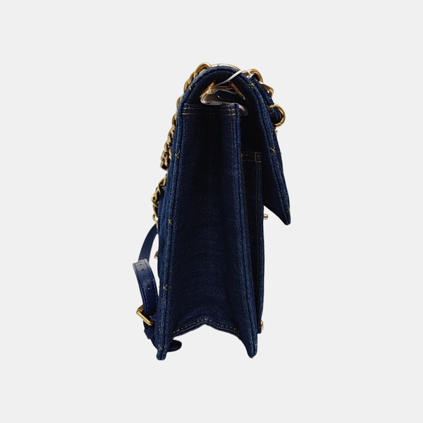 Quilted Denim Blue