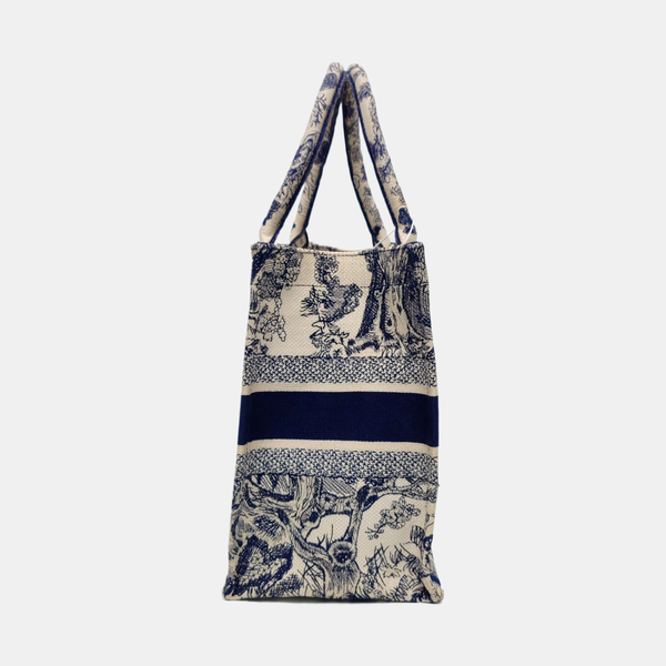 Book Tote Medium Canvas Blue
