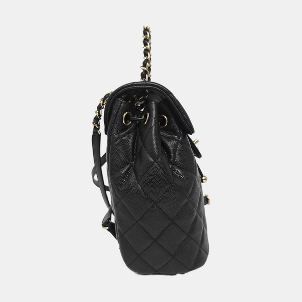 URBAN SPIRIT Small Quilted Grained Calfskin Black