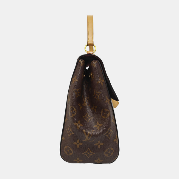 CLUNY MM Monogram Coated Canvas Brown