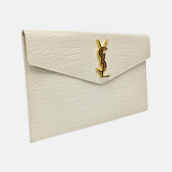 UPTOWN Small Calfskin White