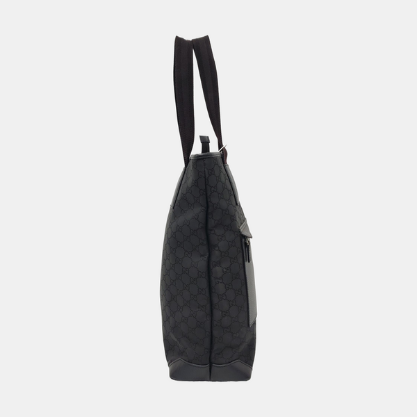 Monogram Canvas Tote Bag Black