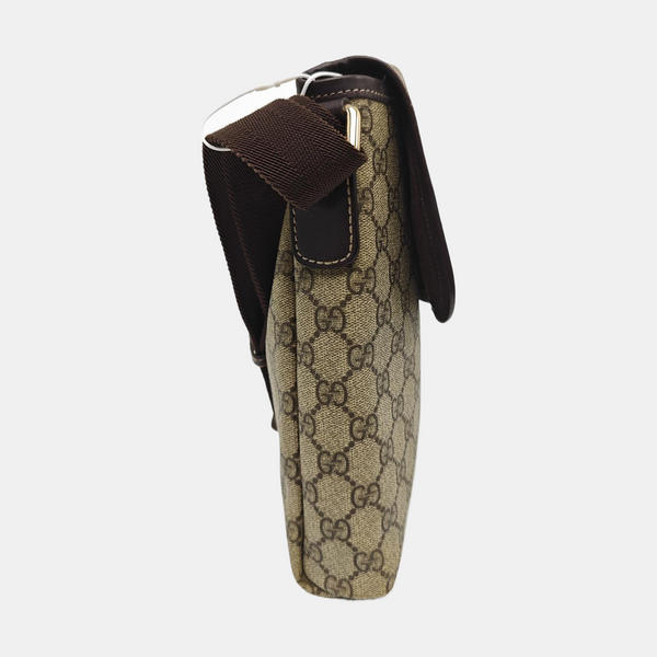 Monogram Coated Canvas Shoulder Bag Beige