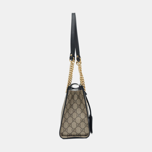 Padlock Small Monogram Coated Canvas Beige