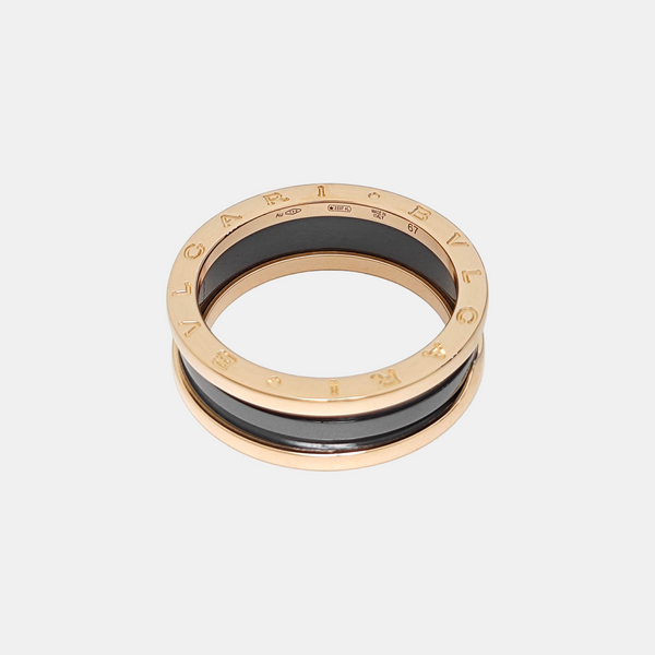 B.ZERO1 18k Rose Gold Ring EU 67