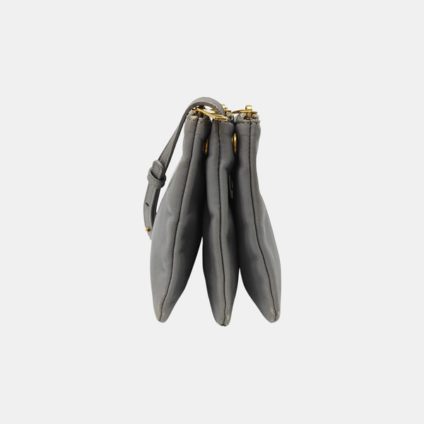 TRIO Small Lambskin Gray