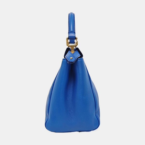 Authenticated pre-owned Peekaboo Mini Calfskin Blue - Tote Bag at Looply