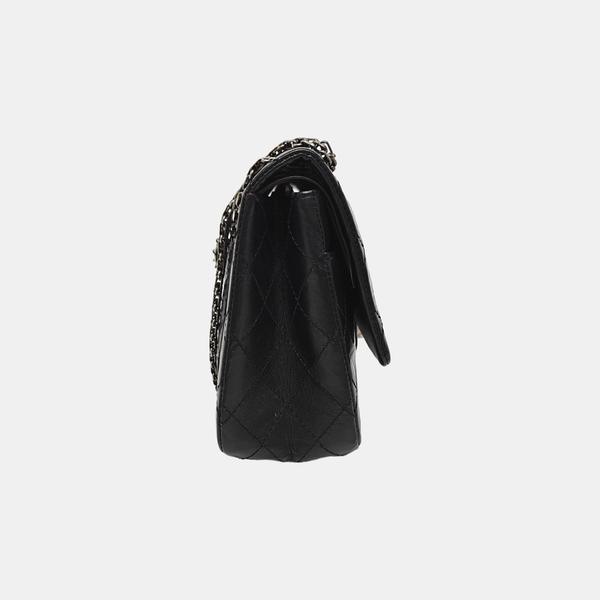 2.55 227 (jumbo) Quilted Vintage Calf Black