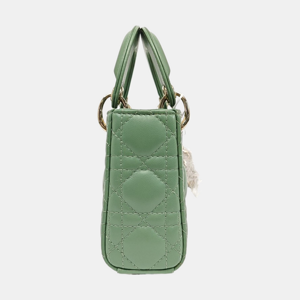 Lady Dior Super Mini Cannage Lambskin Green