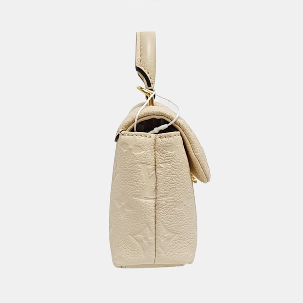 NANO MADELEINE Nano Monogram Calfskin Beige