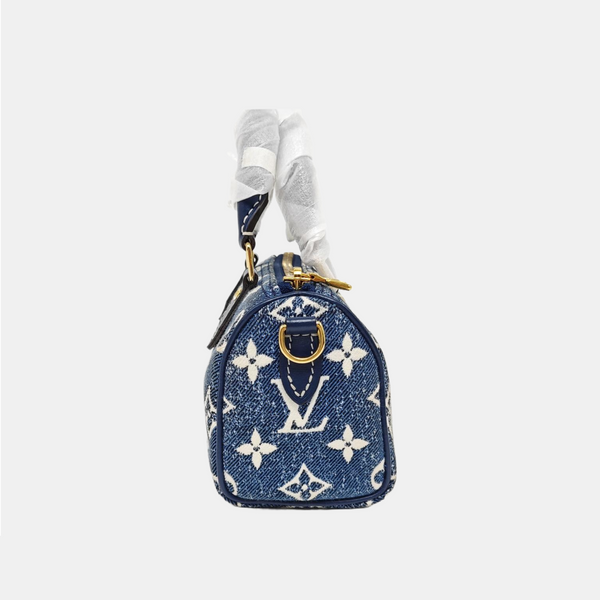 SPEEDY Nano Monogram Denim Blue