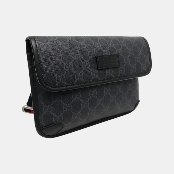 Neo Vintage Monogram Coated Canvas Black