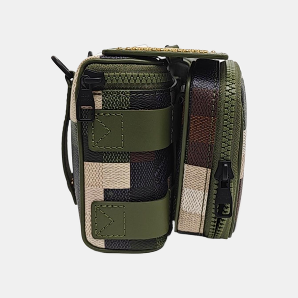 UTILITY Damier Coated Canvas Green