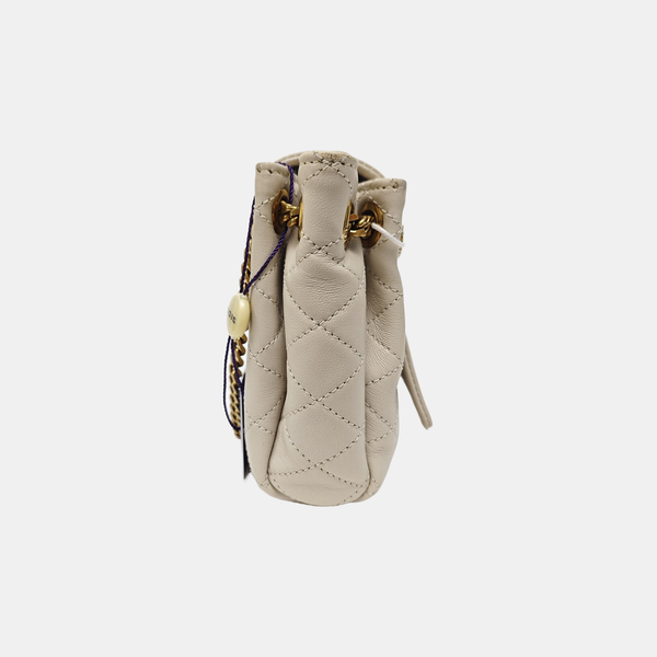 NOLITA Mini Quilted Lambskin White