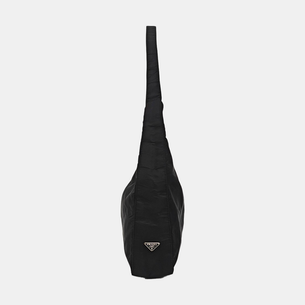 Nylon Shoulder Bag Black