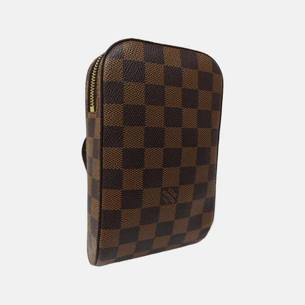 GÉRONIMOS Damier Ebene Coated Canvas Brown
