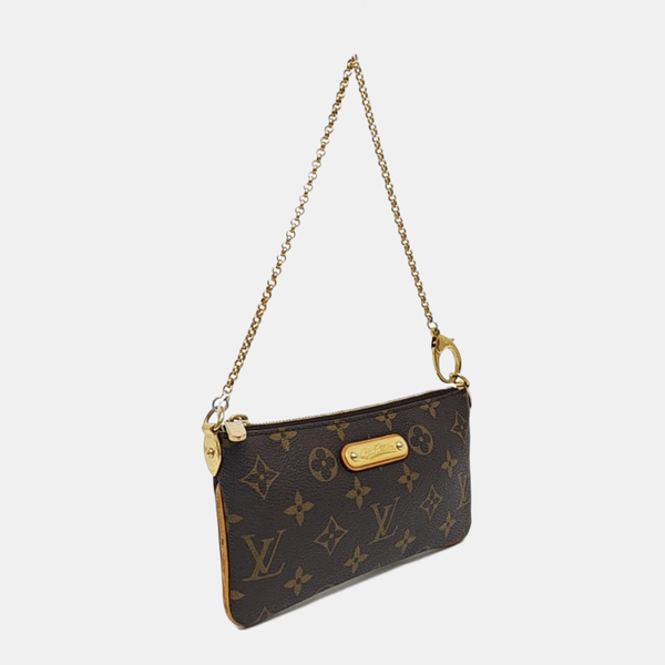 VINTAGE MILLA MM Monogram Coated Canvas Brown