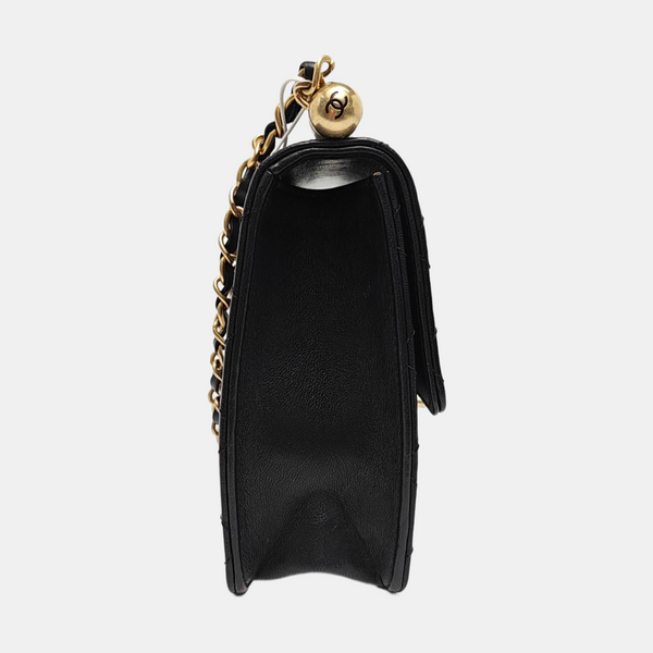 Quilted Lambskin Mini Black