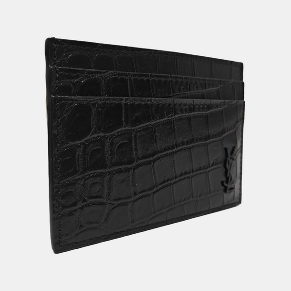 MONOGRAM Calfskin Black Card Holder