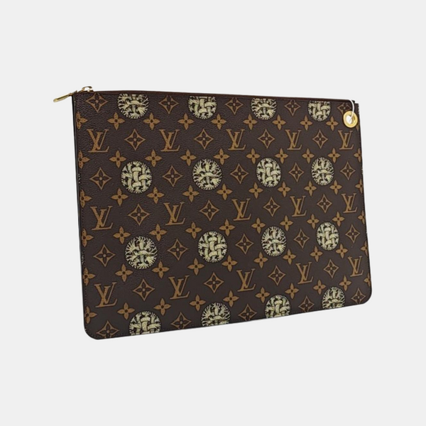 TOILLETTE Monogram Coated Canvas Brown