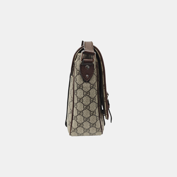 Monogram Coated Canvas Shoulder Bag Brown