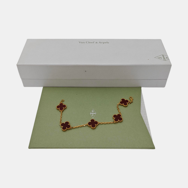 Vintage Alhambra 18k Gold Bracelet