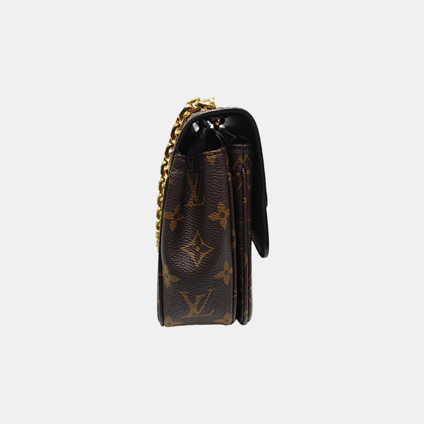 MARCEAU Monogram Coated Canvas Brown