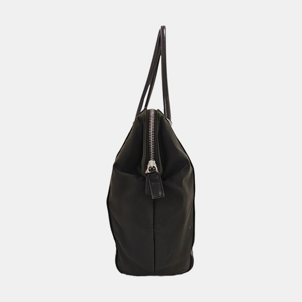 Nylon Top Handle Bag Green